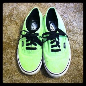 Neon green Vans