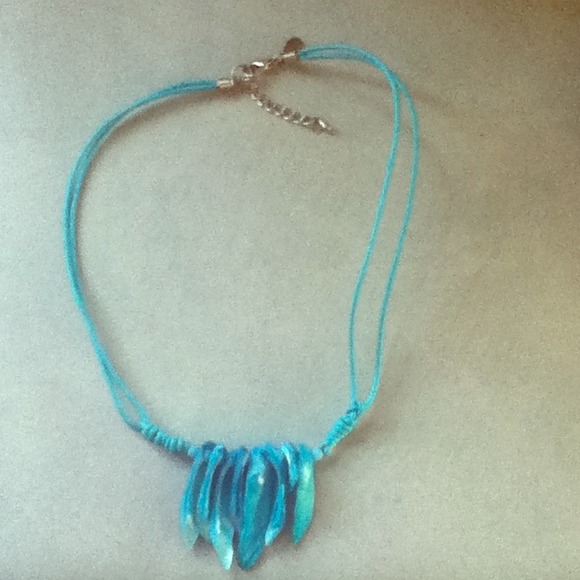 blue tribal necklace