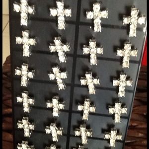 Cross stud earrings, only one pair