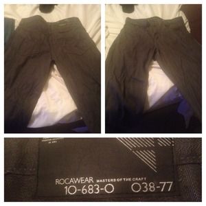 Men's Rocawear Jeans. I know I didn't iron them :)