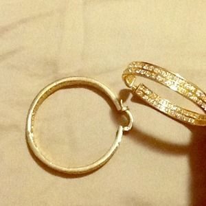 Gold hoop earrings