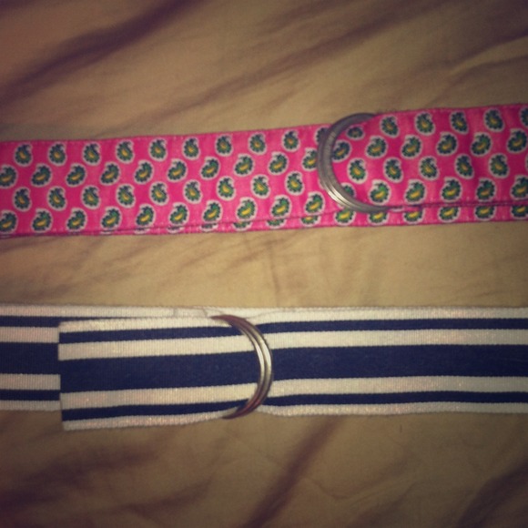 Two medium large belts