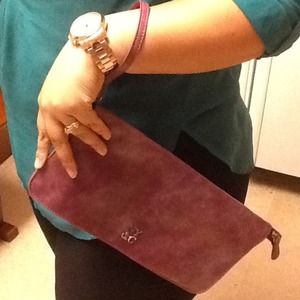 New York & Co. Purple clutch