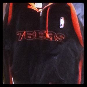 Velour 76ers hoodie