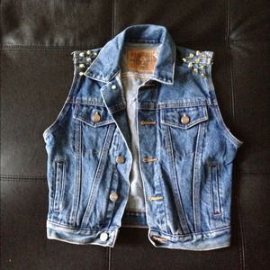 Custom jean vest and umbrella !