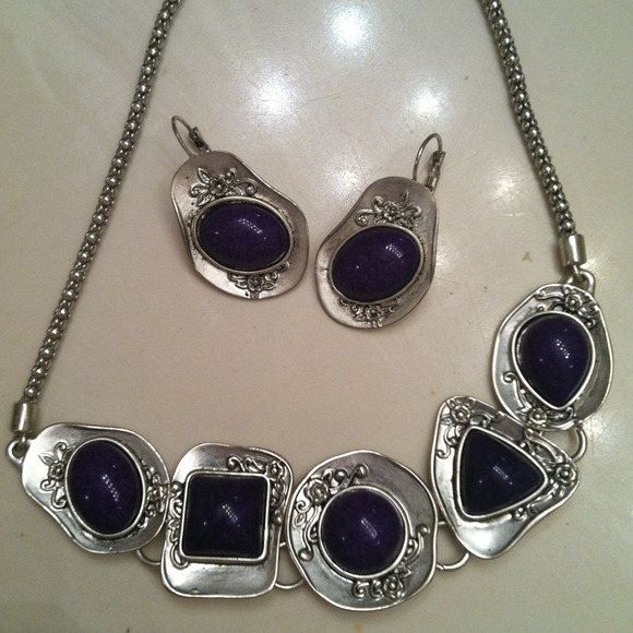 Necklace and earrings