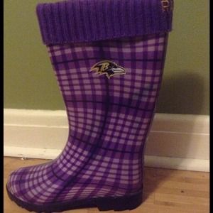 Baltimore Ravens Superbowl Champs rain boots!!!