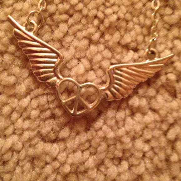 Zumiez Accessories - Heart with wings necklace.