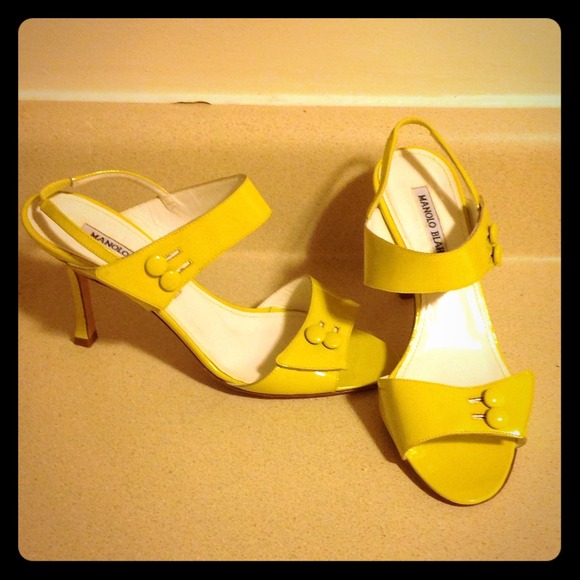 Manolo Blahnik Shoes - Manolo Blahnik Yellow Sandals price reduced!!