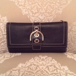 Black Coach leather wallet