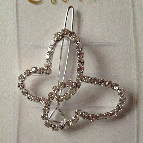 NEW rhinestone bling barrette hair clip