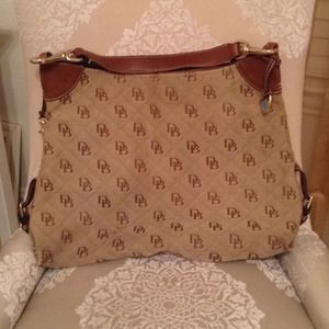 Dooney & Bourke brown monogram tote