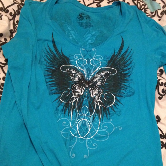 Stranded, Long Sleeve butterfly shirt