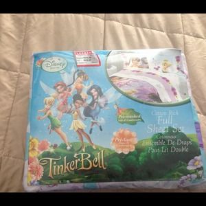 Tinkerbell Full-Size Sheet Set! Never opened!