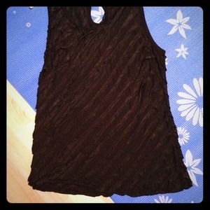 ❤Sold❤Black ruffle tank