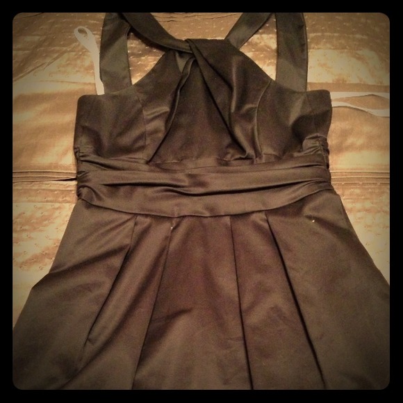 Black David's bridal dress in black