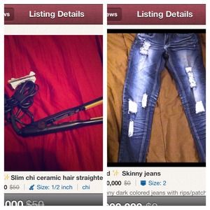 Straightener/jeans bundle