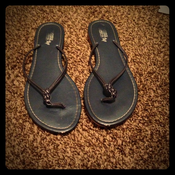 Metallic Blue Sandles