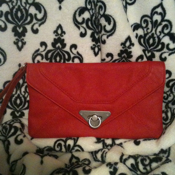SOLD---Red clutch ---new