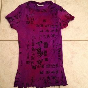 Charlotte Russe Sheer Dress top.