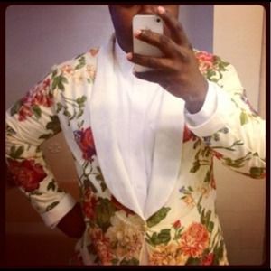 Men's vintage flower blazer