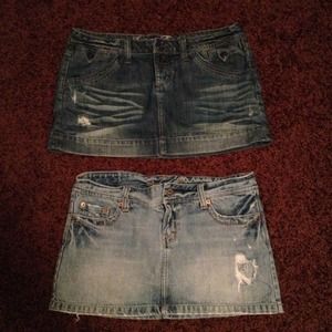 American eagle denim skirts.