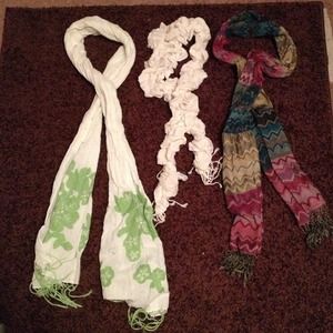 Scarfs. Sold separately for listed price