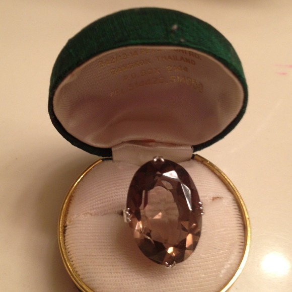 Smokey quartz ring