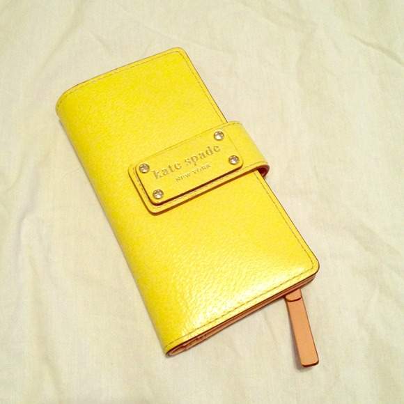 Kate Spade yellow wallet