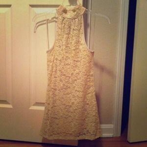 Ivory lace tank