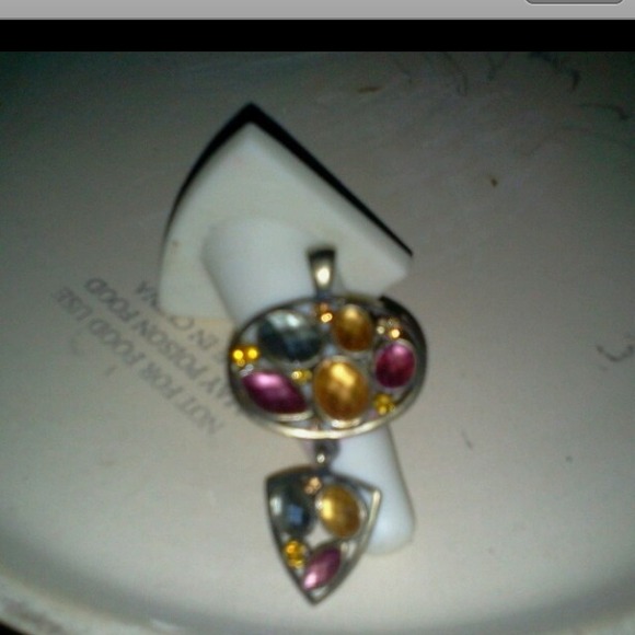 ✨SOLD✨Multi colored gem slide