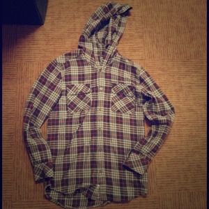 **sold in bundle** TNA hooded flannel