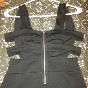 Black cutout dress