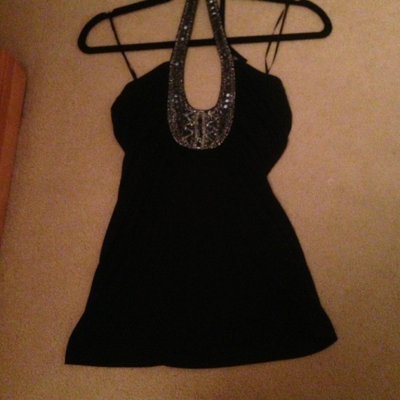 Guess black halter top