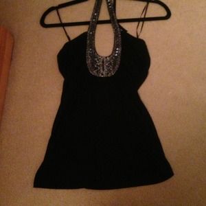 Guess black halter top