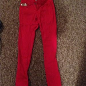 BUNDLE!! Red Skinny Jeans & Rusted Orange top!