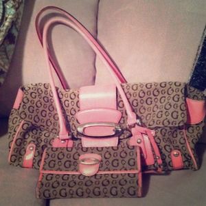 Guess purse and wallet