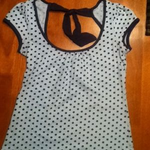 Polka dot shirt with open back RESERVED!!!!