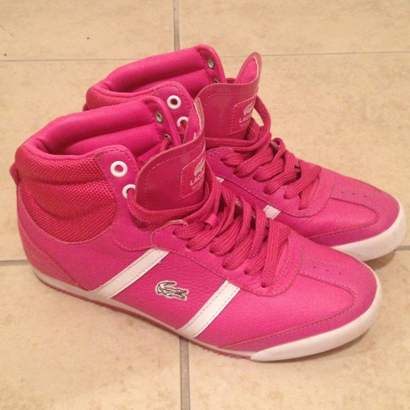 Lacoste sport pink shoes