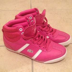 Lacoste sport pink shoes