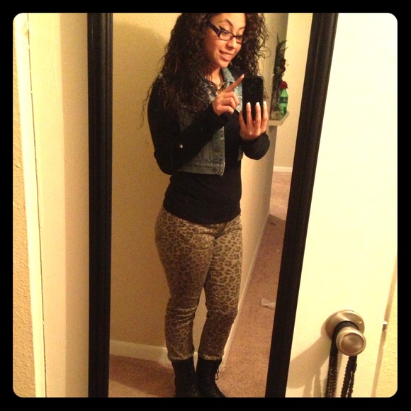 Leopard print pants