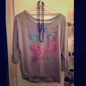 Thin comfy shirt with tiger print