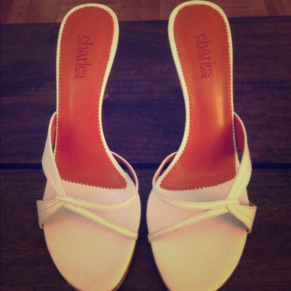 Charles David strappy sandals - size 8 almost new