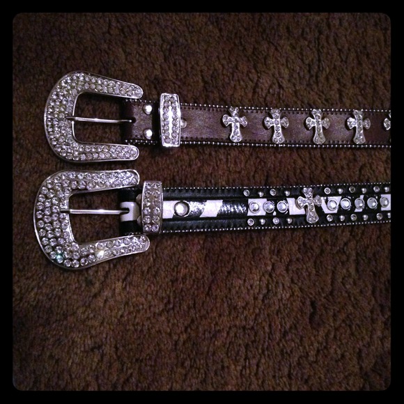 Rhinestone belts & tee. Brand new❌RESERVED❌