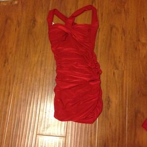 Red bandage dress