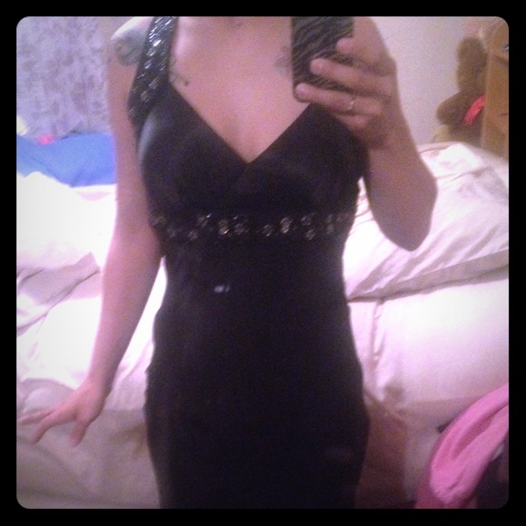 Black formal dress