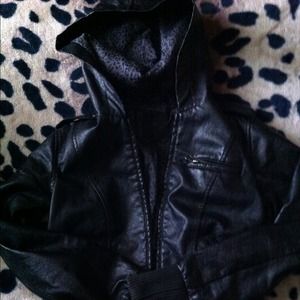 Pacsun pleather jacket !