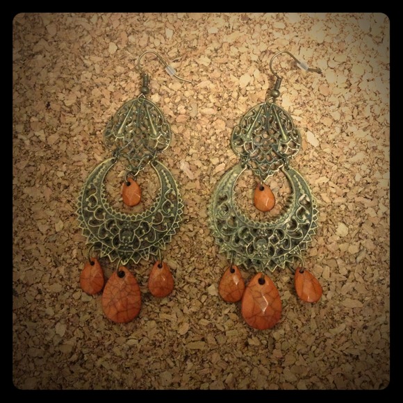 Cute tribal looking earrings!