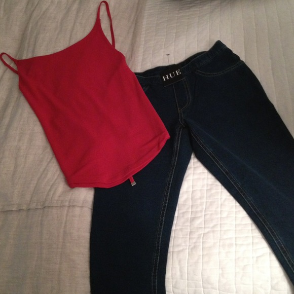 Reserved Sexy Bundle!!😘 Hue leggins and two tops!