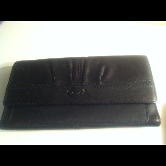 Authentic Coach Black Leather Wallet